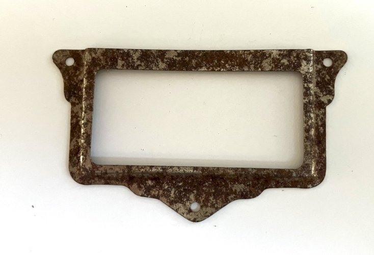 porte etiquettes ancien de meuble tiroir casier