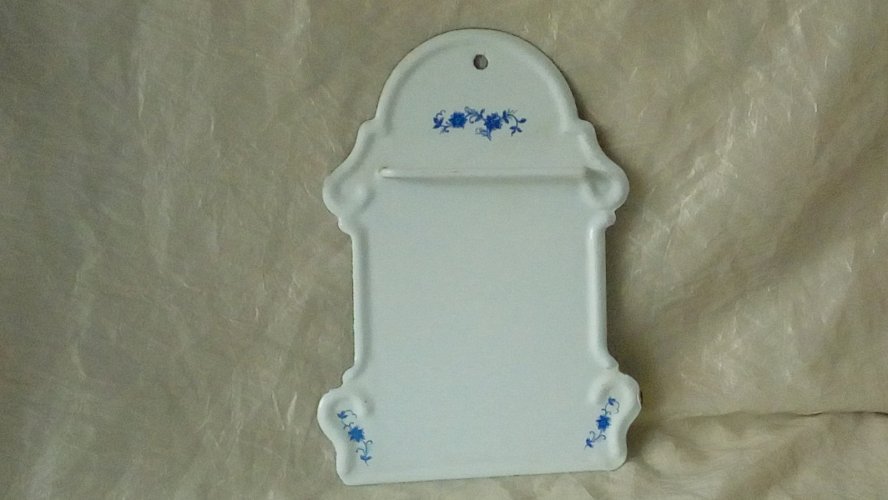 PORTE LOUCHE USTENSILES ÉCUMOIRE EN TOLE ÉMAILLÉE DINETTE POUPEE JOUET**