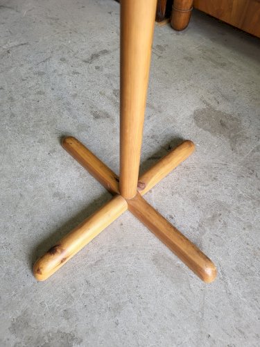 PORTE MANTEAU CHARLOTTE PERRIAND CHAPO 1960 MODERNISTE VINTAGE EN SAPIN 7 BOULES