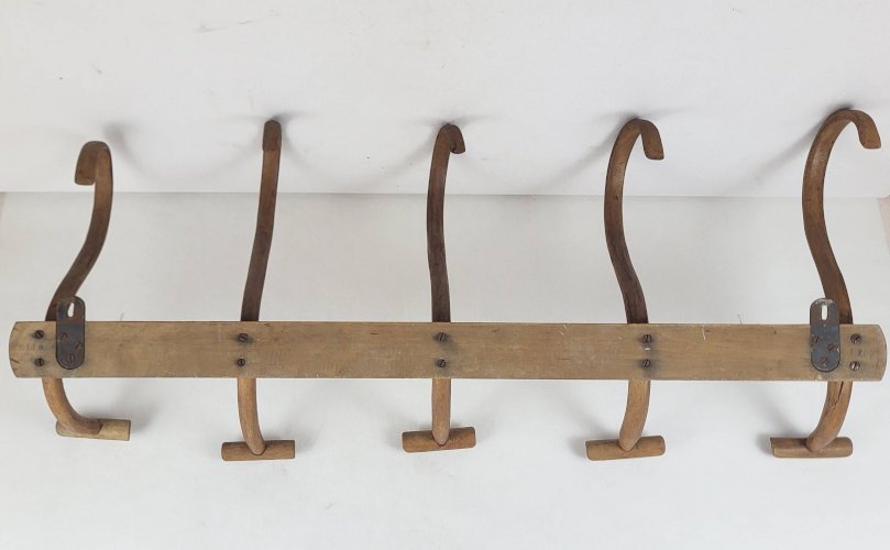 Porte manteau en bois courbé Japy frères