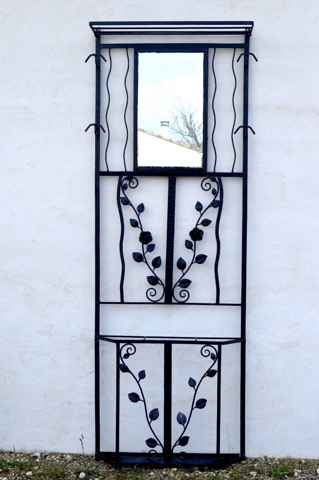 Barre Porte-manteaux En Fer Forgé Torsadé – Vintage Industriel – Déco Bistrot