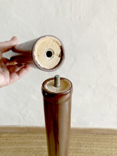 Porte manteau perroquet en bois courbé