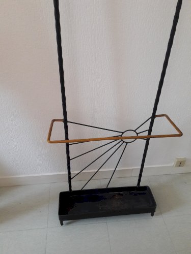 Porte-manteau vestiaire en fer forgé Vintage