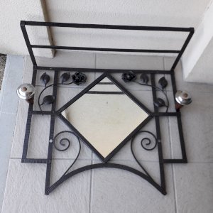Porte manteau vestiaire en fer forgé