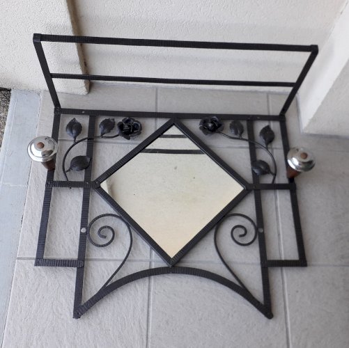 Porte manteau vestiaire en fer forgé