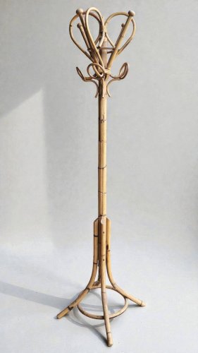 Porte manteaux perroquet en rotin