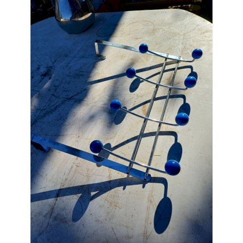 Porte manteaux Vintage Métal Chromé et Plastic dur