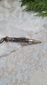 Porte-mine ancien en métal argenté avec une langouste rétractable années30