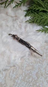 Vintage silver-plated mechanical pencil with a retractable lobster from the 1930s.