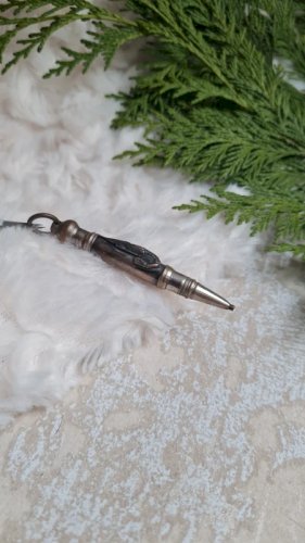 Porte-mine ancien en métal argenté avec une langouste rétractable années30