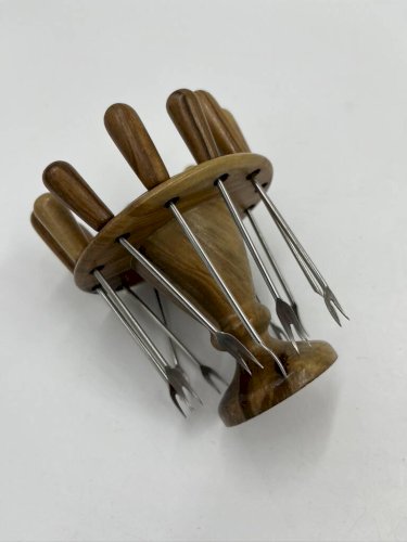Porte mini fourchettes en bois