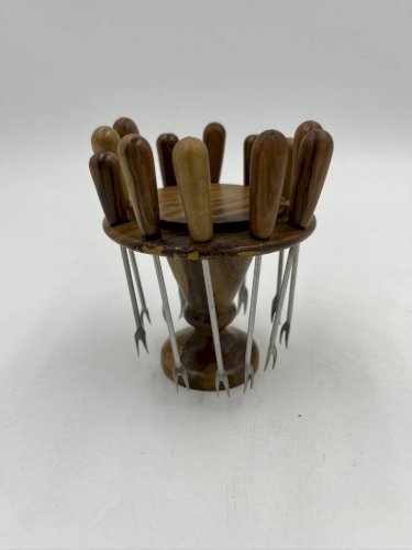 Porte mini fourchettes en bois