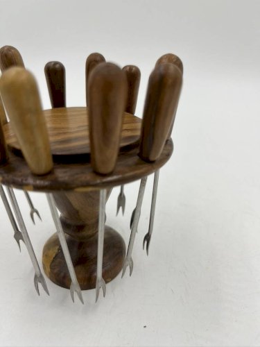 Porte mini fourchettes en bois