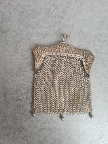 PORTE MONNAIE A MAILLE ANCIEN