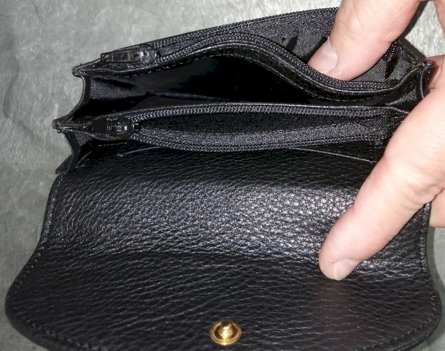 Porte monnaie femme en cuir véritable