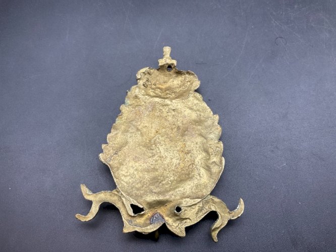 Porte montre mural en bronze Louis XVI  gousset - coq .