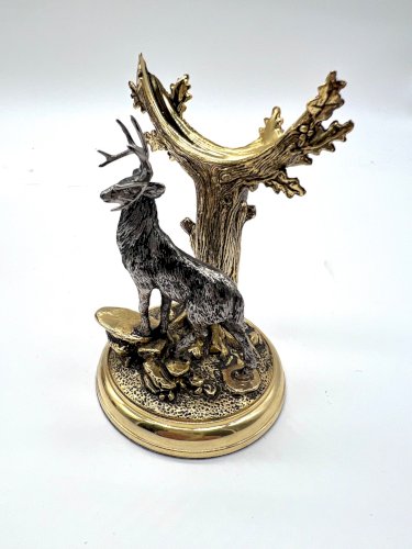 Porte Montre Poche gousset Franklin Mint – Cerf – Rick Fields – Display Stand
