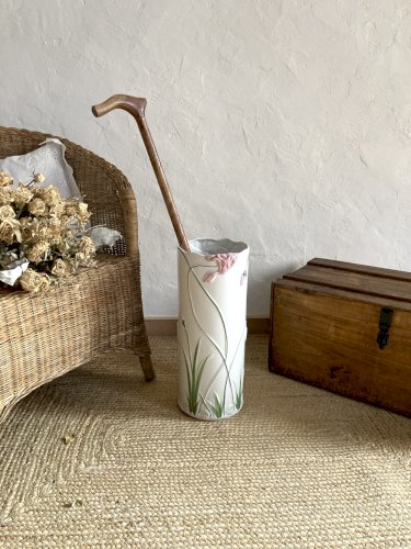 Porte-parapluie style Art déco en faïence