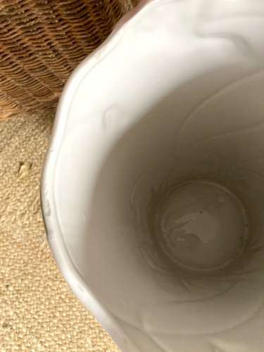 Porte-parapluie style Art déco en faïence