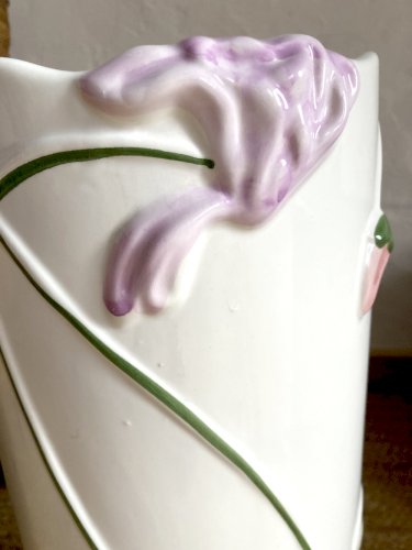 Porte-parapluie style Art déco en faïence