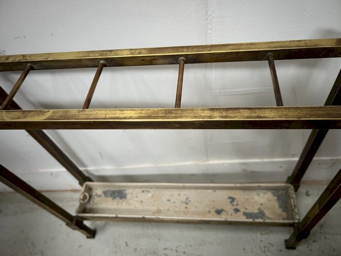 Porte parapluies en laiton et tole XX siècle