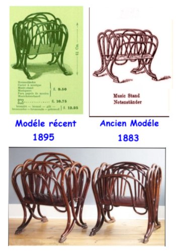 Porte-partitions Thonet 1885 - teinte palissandre- Notenstander