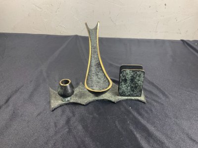 PORTE PIPE BRONZE WALTER BOSSE SET FUMEUR