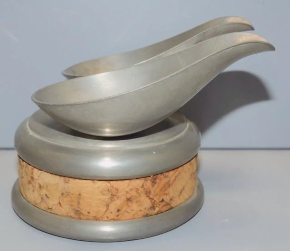 -PORTE PIPES ETAIN & LIEGE PEWTER ZINN CHANILL COLLECTION OBJET du FUMEUR   D