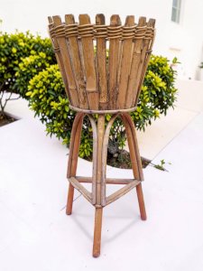 1960 rattan plant stand