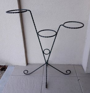 Wrought iron plant stand