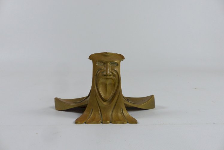 Porte-plume en bronze, art nouveau