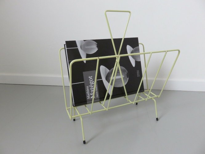 PORTE REVUE JAUNE PALE ANNEES 50 60 VINTAGE