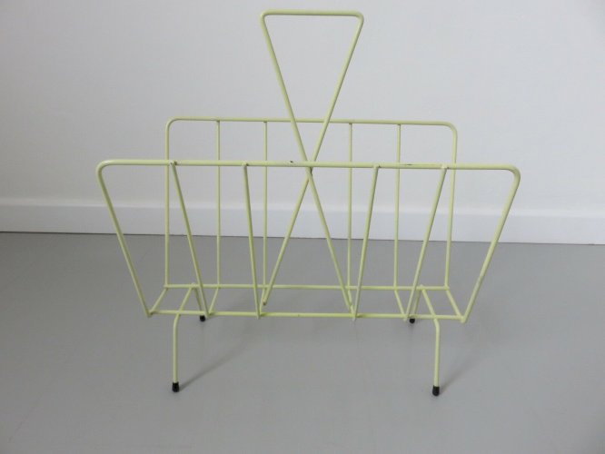 PORTE REVUE JAUNE PALE ANNEES 50 60 VINTAGE