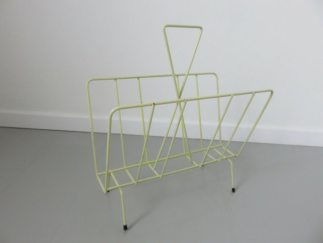 PORTE REVUE JAUNE PALE ANNEES 50 60 VINTAGE