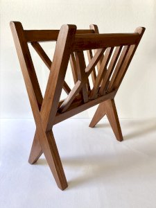 Porte-revues en bois, années 1950