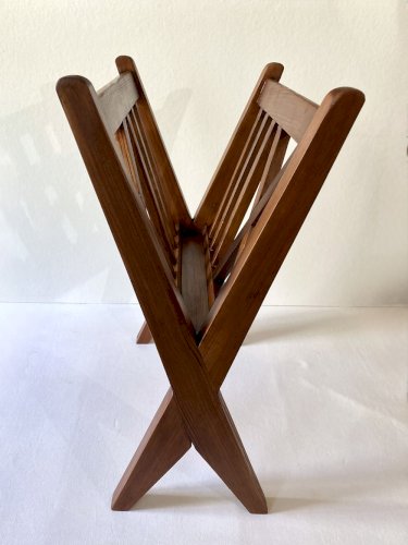 Porte-revues en bois, années 1950