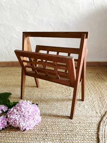 Porte-revues en bois, style scandinave