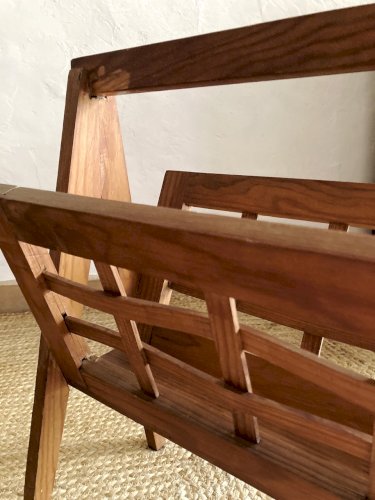 Porte-revues en bois, style scandinave