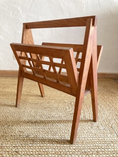 Porte-revues en bois, style scandinave