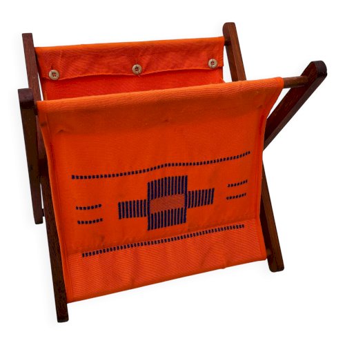 Porte-revues en tissus vintage