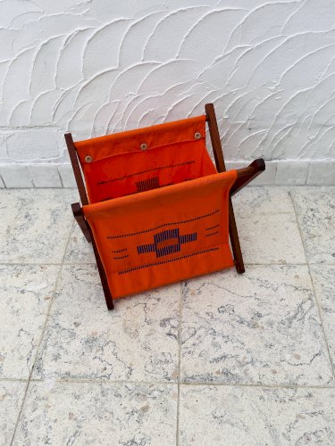 Porte-revues en tissus vintage