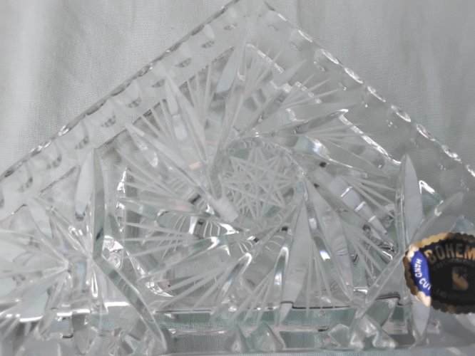 Porte-serviette en cristal de Bohême