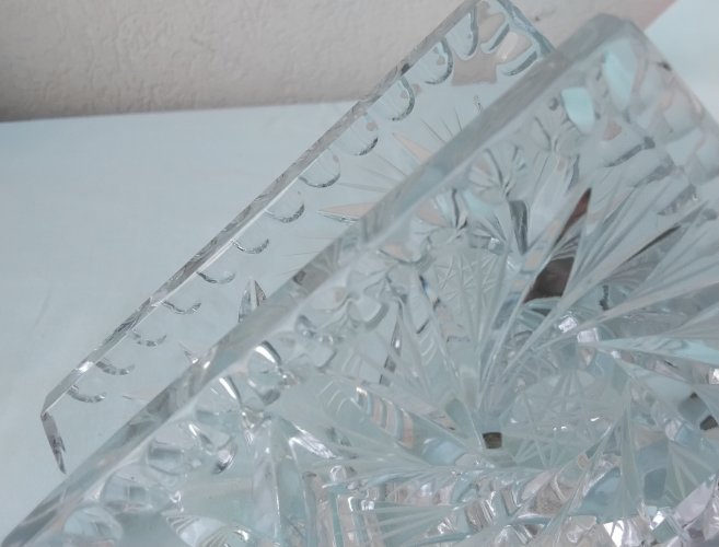 Porte-serviette en cristal de Bohême