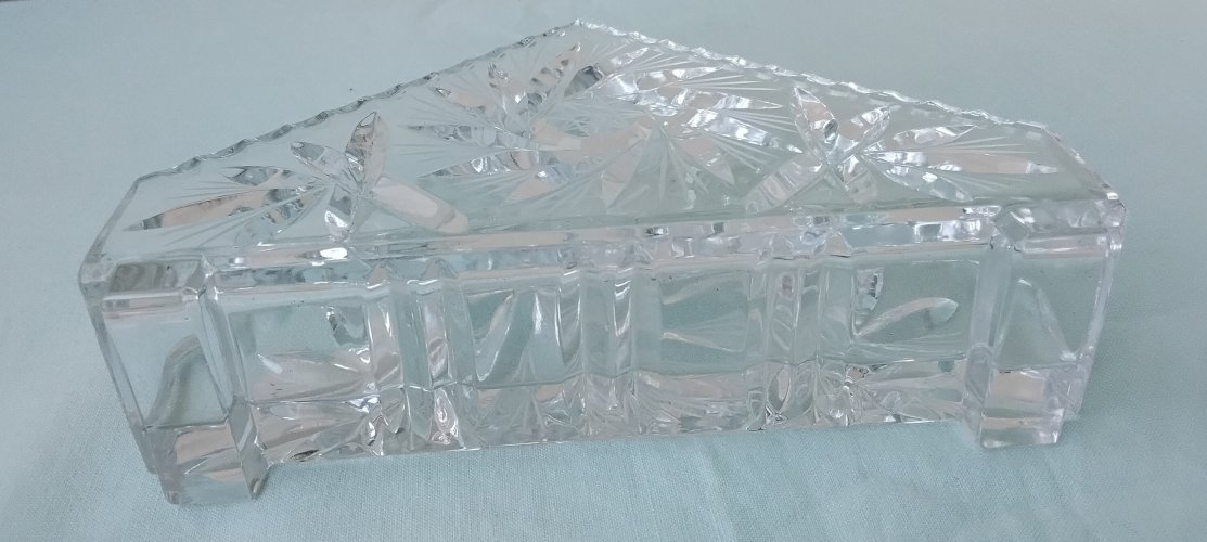 Porte-serviette en cristal de Bohême