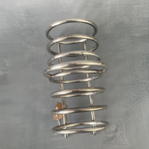 Porte toast présentoir à toast en métal argenté sans poinçon