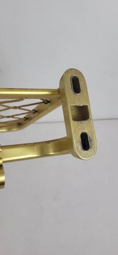 Portemanteau en aluminium doré 1960