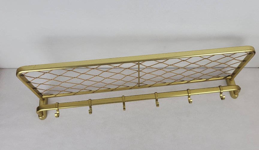 Portemanteau en aluminium doré 1960