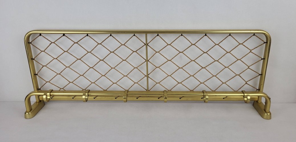 Portemanteau en aluminium doré 1960