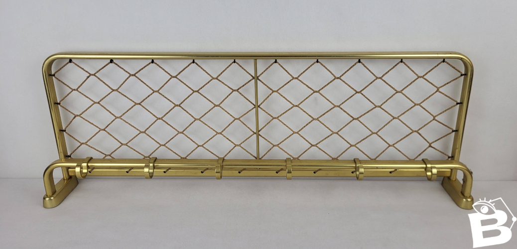 Portemanteau en aluminium doré 1960