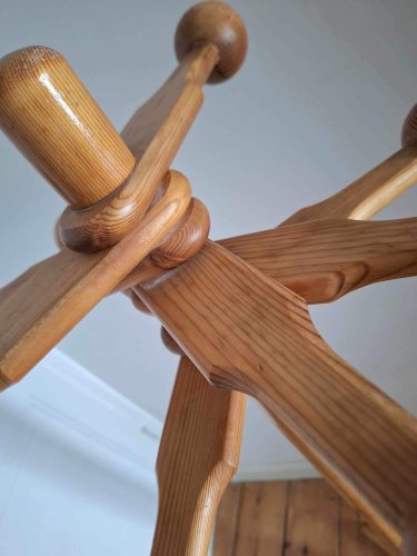 Portemanteau Vintage Scandinave, Meuble Patères Ancien